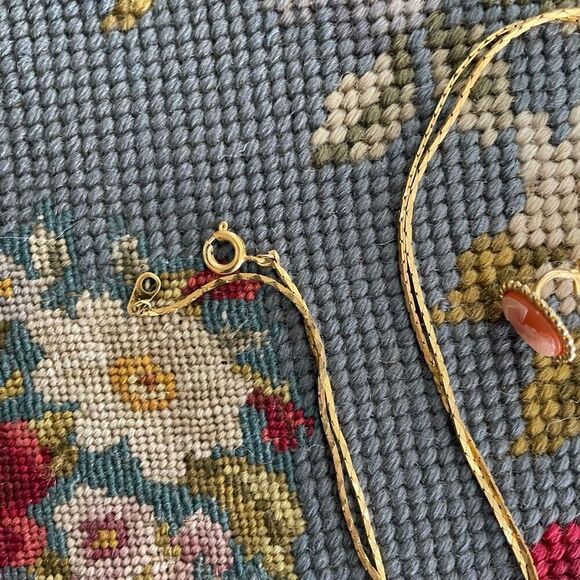 Vintage Cameo Earrings Pin Necklace Brooch Costume Jewelry - Picture 6 of 6